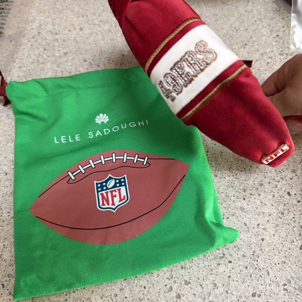 NWT Lele Sadoughi Red 49ers  Headband
